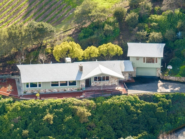 view of aerial view