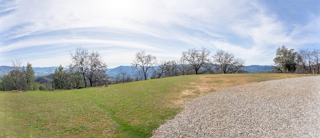 view of street featuring a mountain view