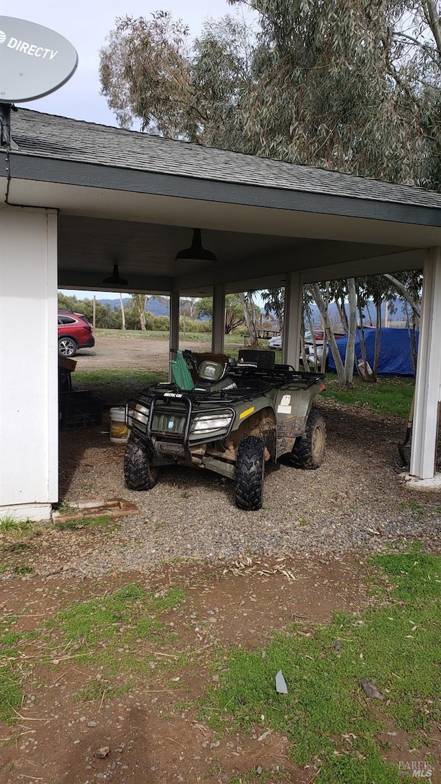 view of vehicle parking