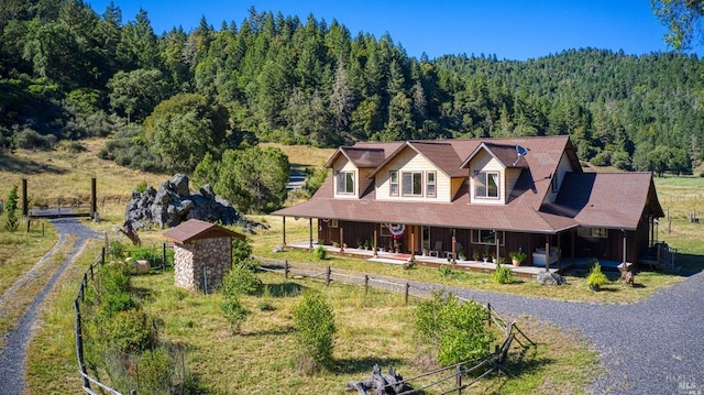 birds eye view of property