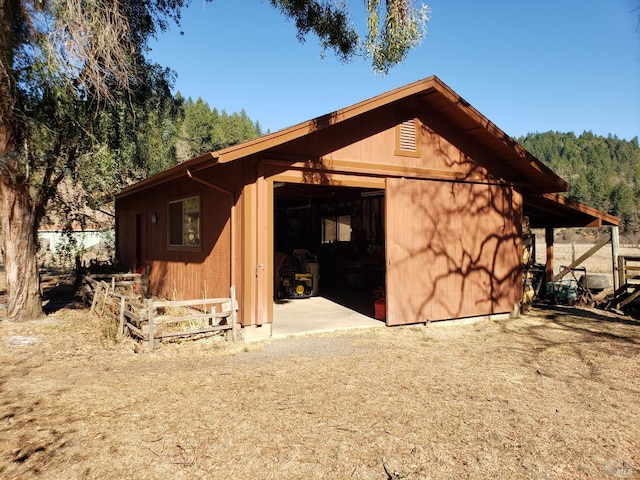 view of outbuilding