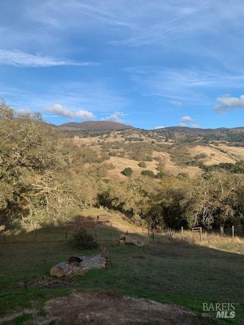 property view of mountains with a rural view