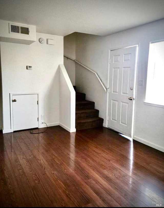 6687 Blue Heron Dr, Upper Lake, CA 95485 - entrance foyer featuring dark hardwood / wood-style flooring