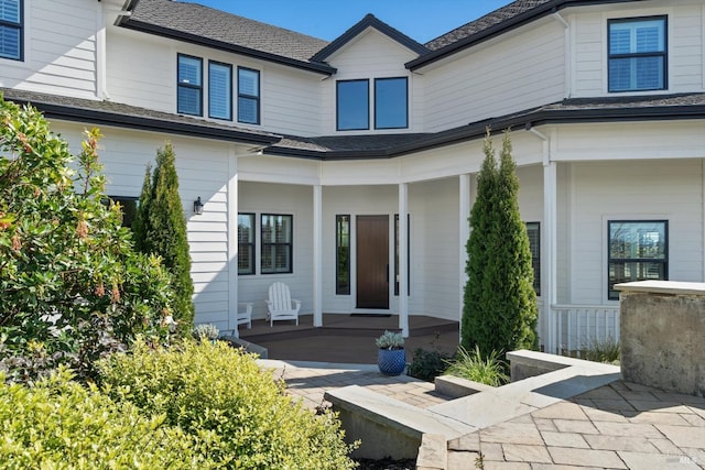 view of rear view of property