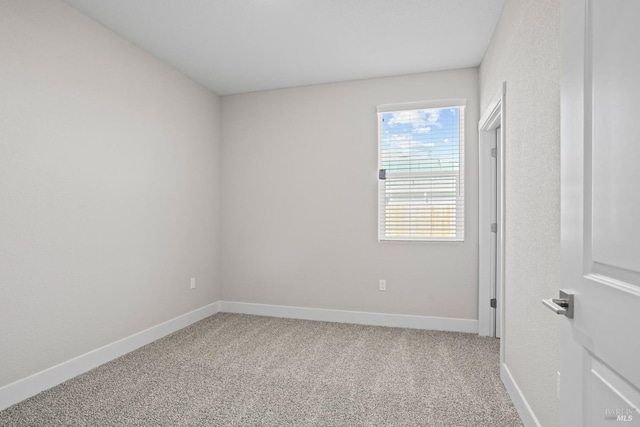 unfurnished room featuring carpet