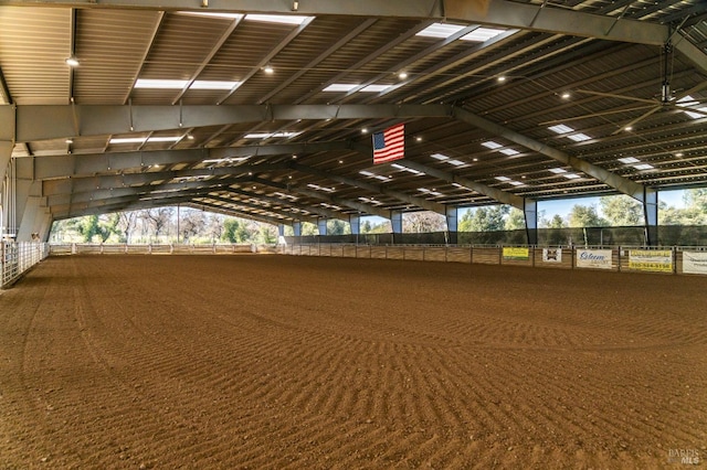 view of horse barn