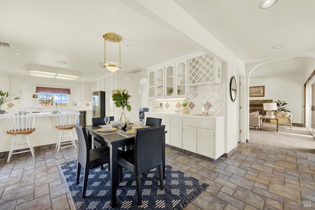 view of dining room