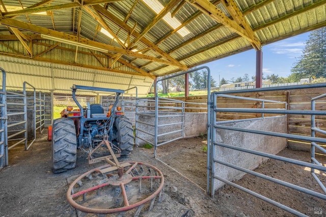 view of horse barn