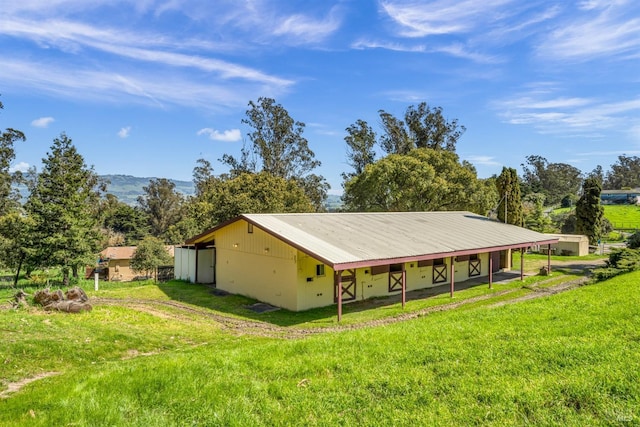 exterior space with an exterior structure and an outbuilding