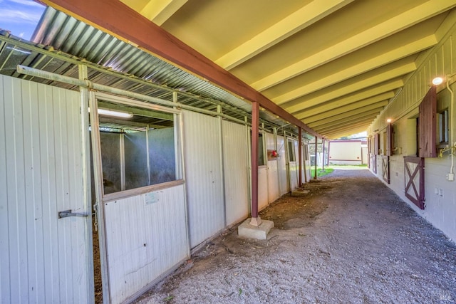 view of stable