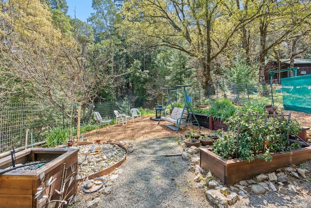 201 Pine Ridge Rd, Ukiah, CA 95482 - view of yard featuring fence and a vegetable garden