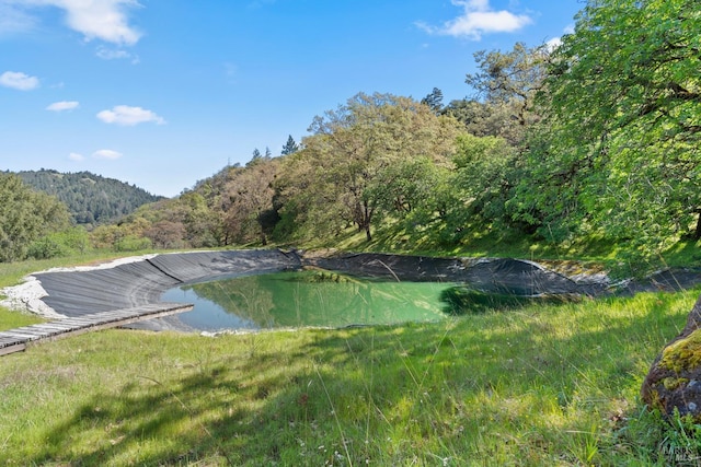 201 Pine Ridge Rd, Ukiah, CA 95482 - view of water feature with a mountain view and a wooded view