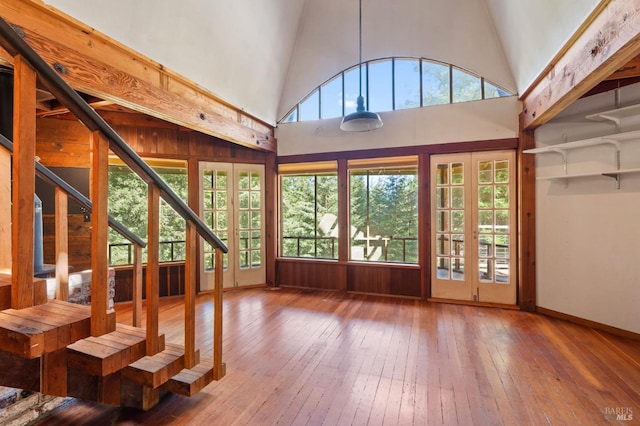 unfurnished sunroom featuring a healthy amount of sunlight