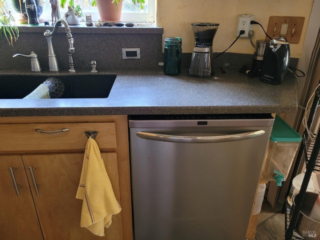 kitchen with sink and dishwasher