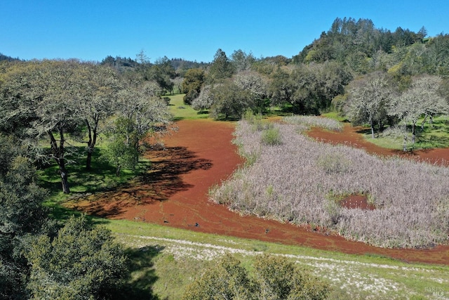 aerial view featuring a rural view