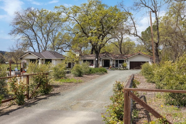 view of front of home featuring a garage