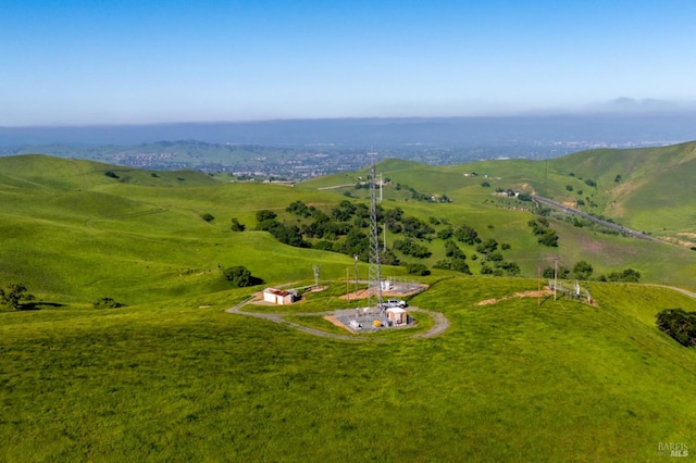 aerial view featuring a rural view