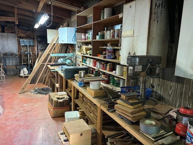 view of storage room