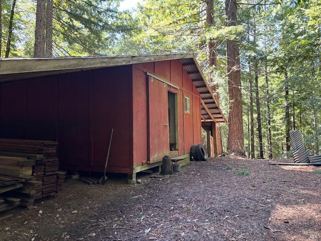 view of shed / structure