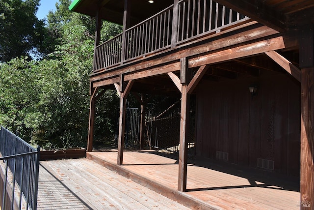 view of wooden terrace