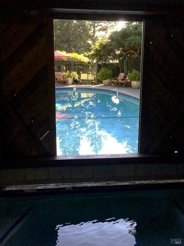 view of pool