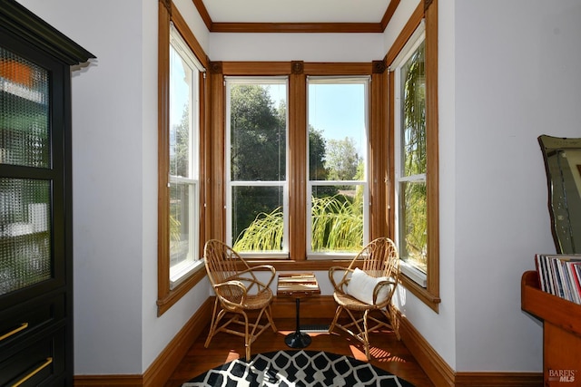 sunroom with plenty of natural light