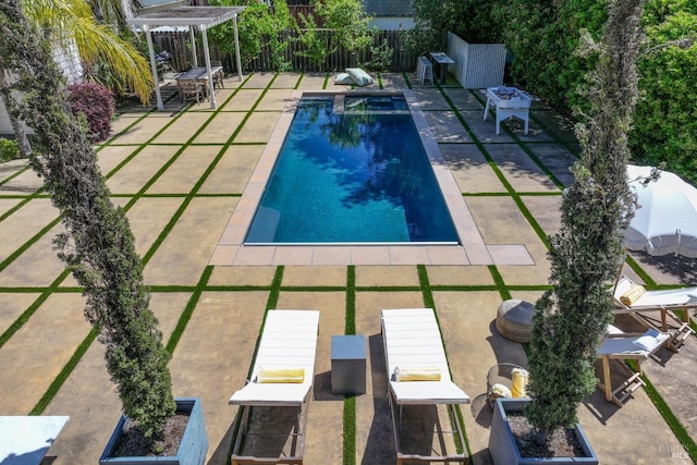 view of pool with a patio