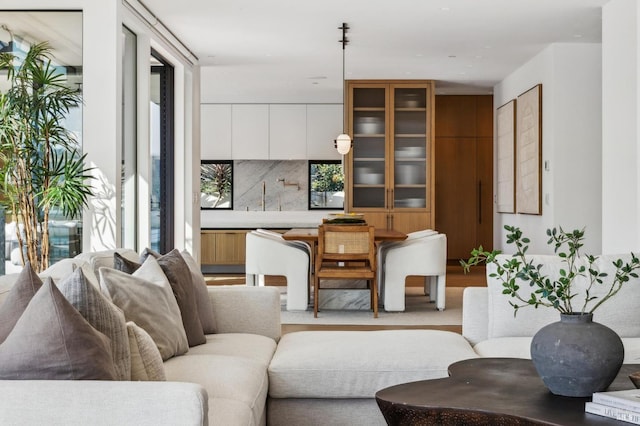 431 E Strawberry Dr, Mill Valley, CA 94941 - living area featuring light wood finished floors