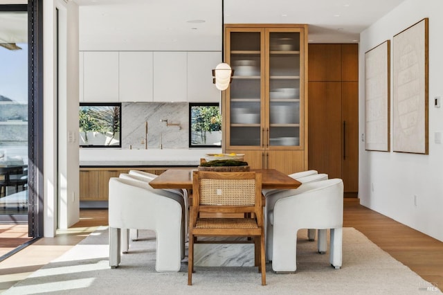 431 E Strawberry Dr, Mill Valley, CA 94941 - dining area featuring light wood-type flooring
