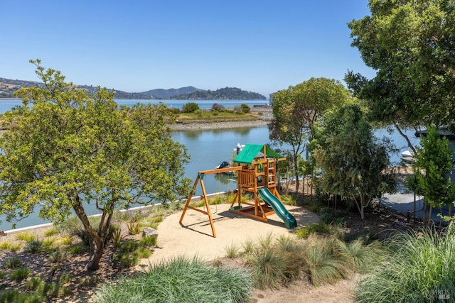 431 E Strawberry Dr, Mill Valley, CA 94941 - community playground with a water and mountain view