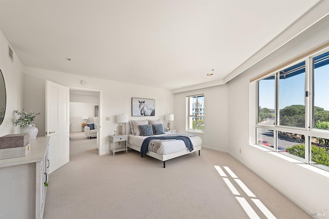 bedroom with carpet floors