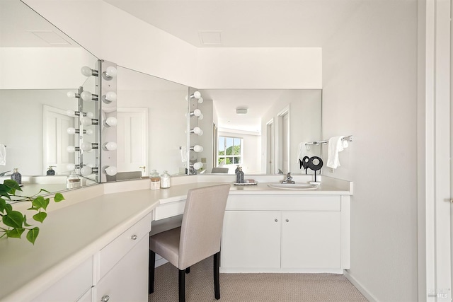 bathroom with large vanity