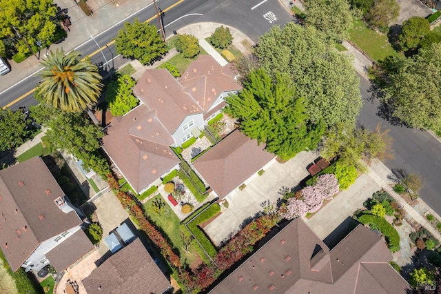 drone / aerial view with a residential view