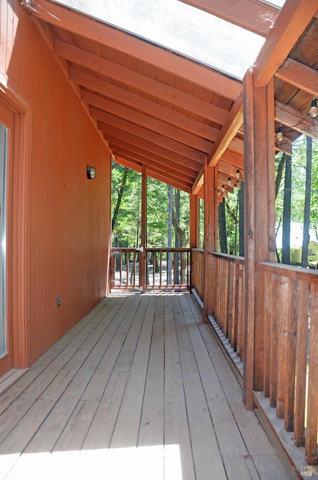 view of wooden terrace