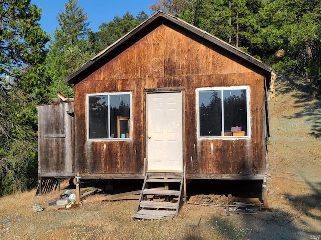 view of outdoor structure