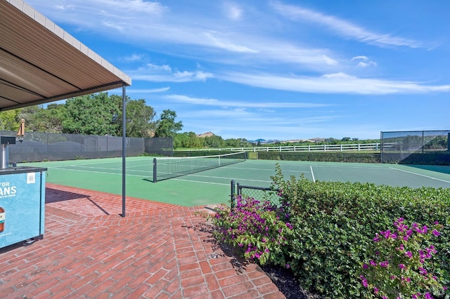 view of tennis court