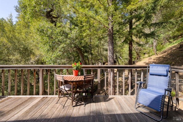 view of wooden terrace