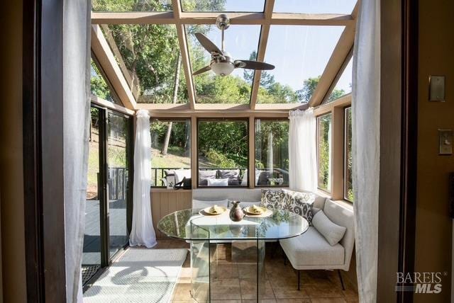 view of sunroom / solarium