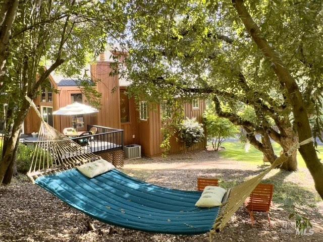 exterior space with a wooden deck
