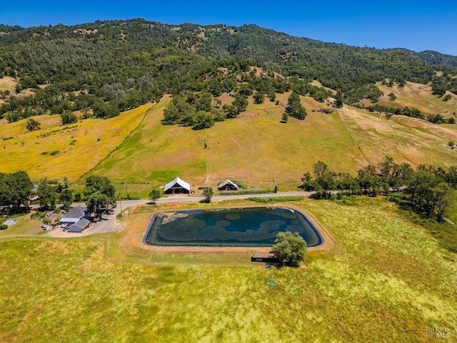 drone / aerial view featuring a rural view