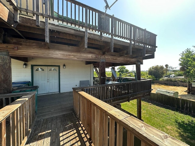 view of deck