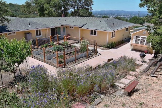 view of back of property