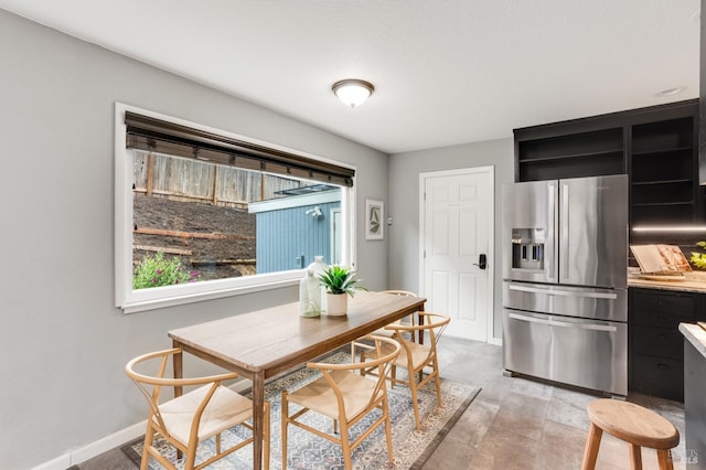 dining area with baseboards