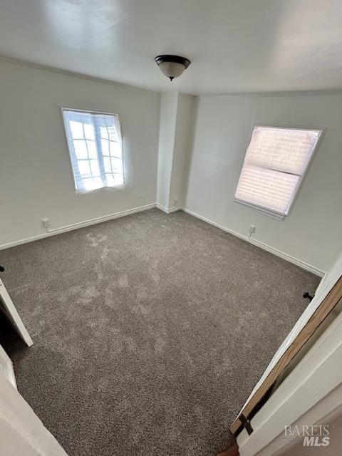 view of carpeted empty room