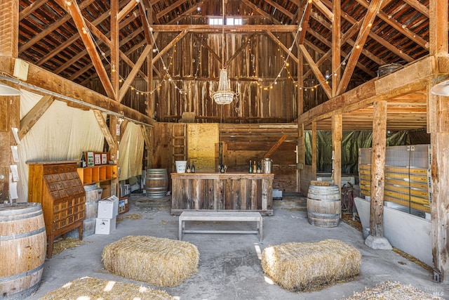 view of horse barn