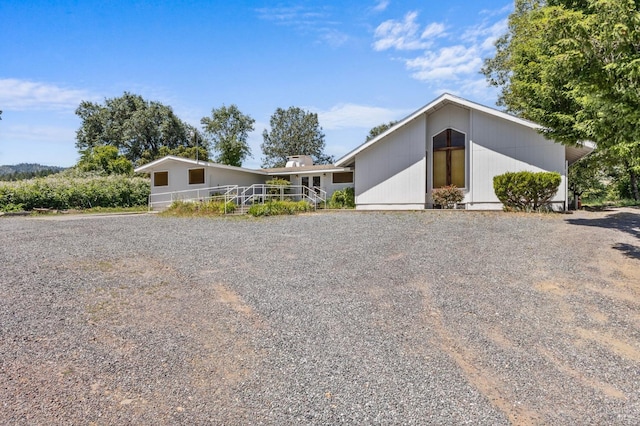 view of front of property