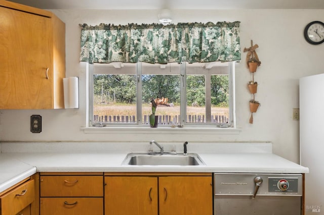 kitchen featuring sink and stainless steel dishwasher