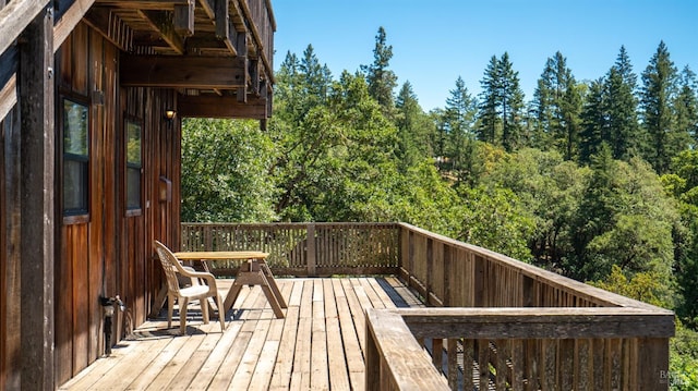 view of wooden terrace