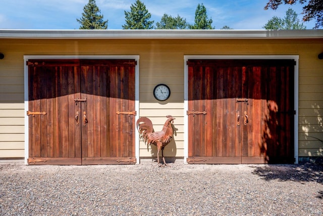 view of stable