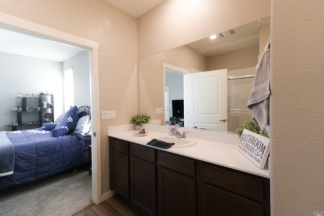 bathroom with vanity